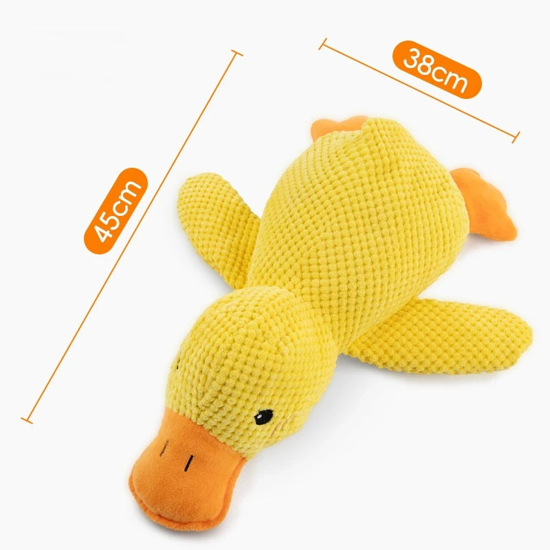 Juguete de peluche para perro con forma de pato durmiendo