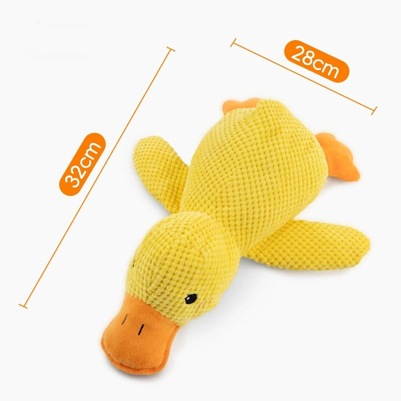 Juguete de peluche para perro con forma de pato durmiendo