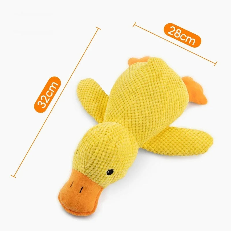 Juguete de peluche para perro con forma de pato durmiendo