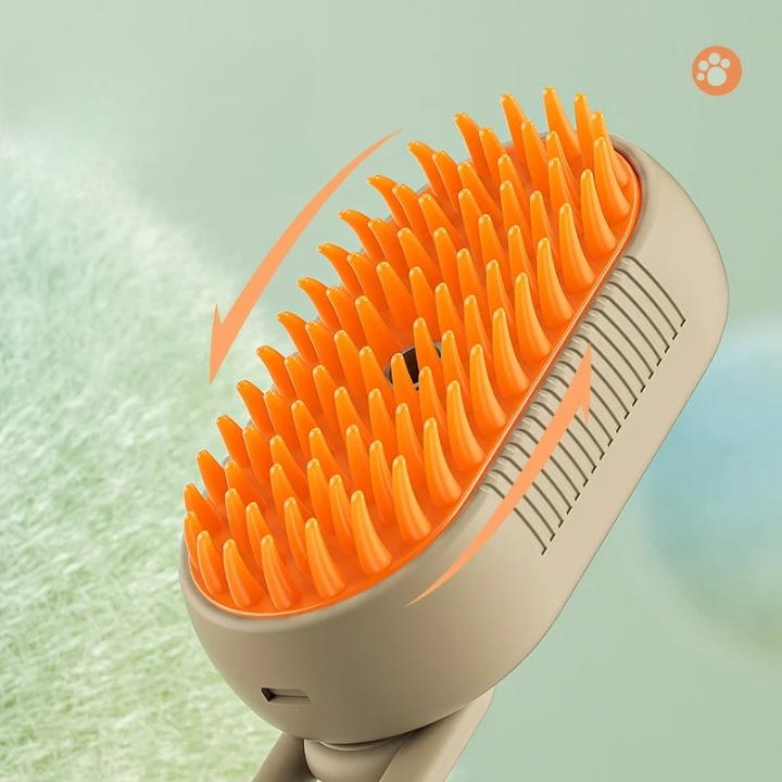 3-in-1 steam brush for cats and dogs