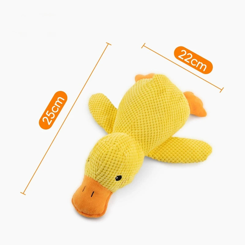 Juguete de peluche para perro con forma de pato durmiendo