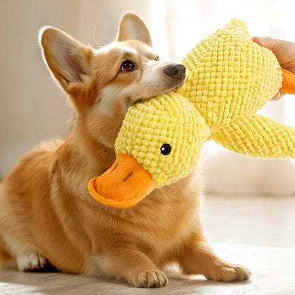 Juguete de peluche para perro con forma de pato durmiendo