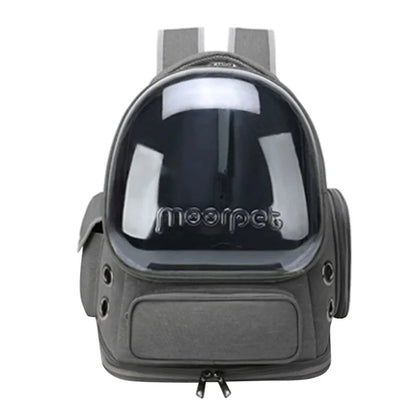 Mochila transparente para transportar gatos